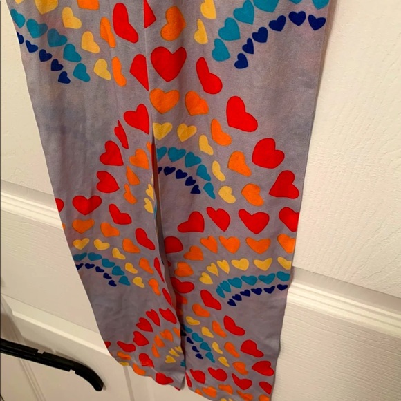 Rainbow hearts tights women’s size Xsmall - Picture 3 of 3